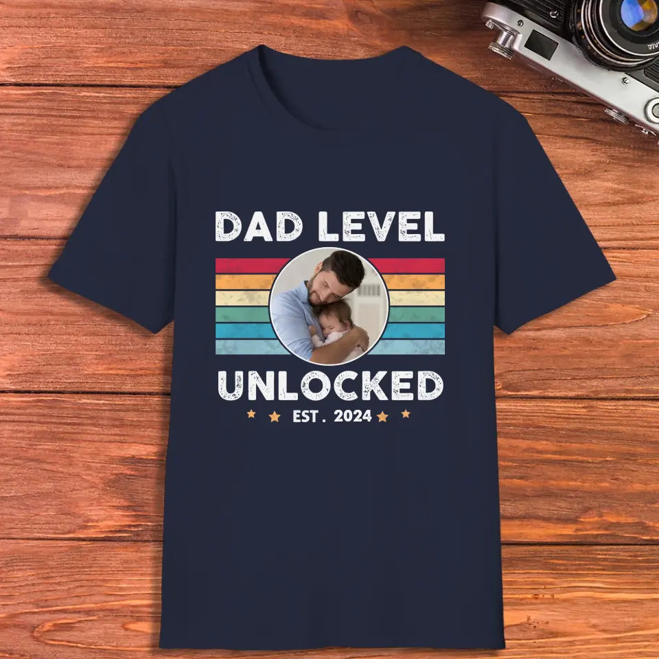 Dad Level Unlocked - Custom Year - Personalized Gifts For Dad - Sweater