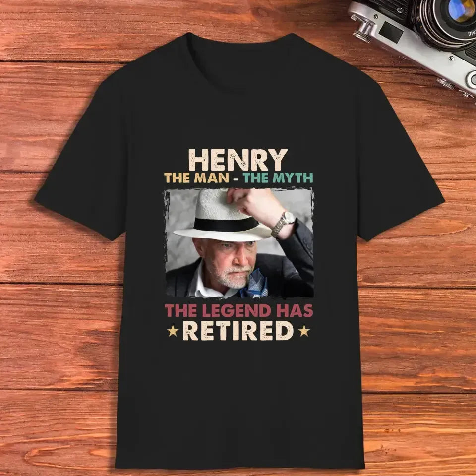 The Legend Has Retired - Personalized Gifts For Dad - Unisex T-shirt