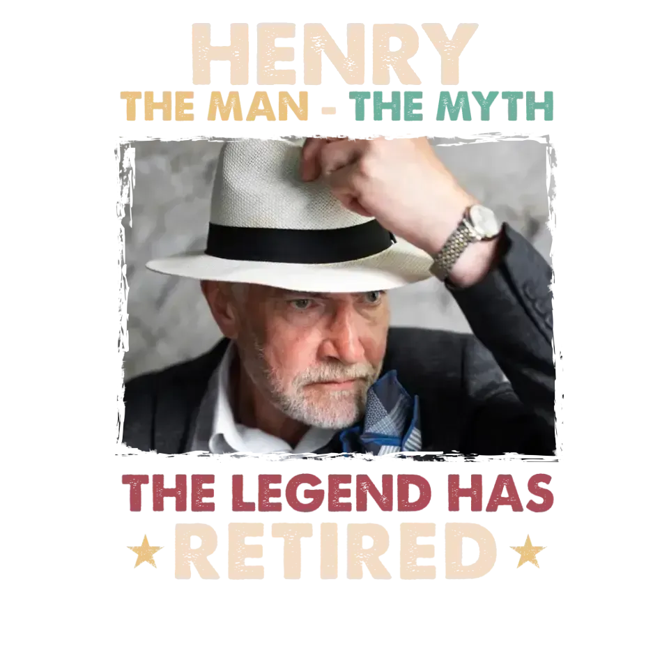 The Legend Has Retired - Personalized Gifts For Dad - Unisex T-shirt