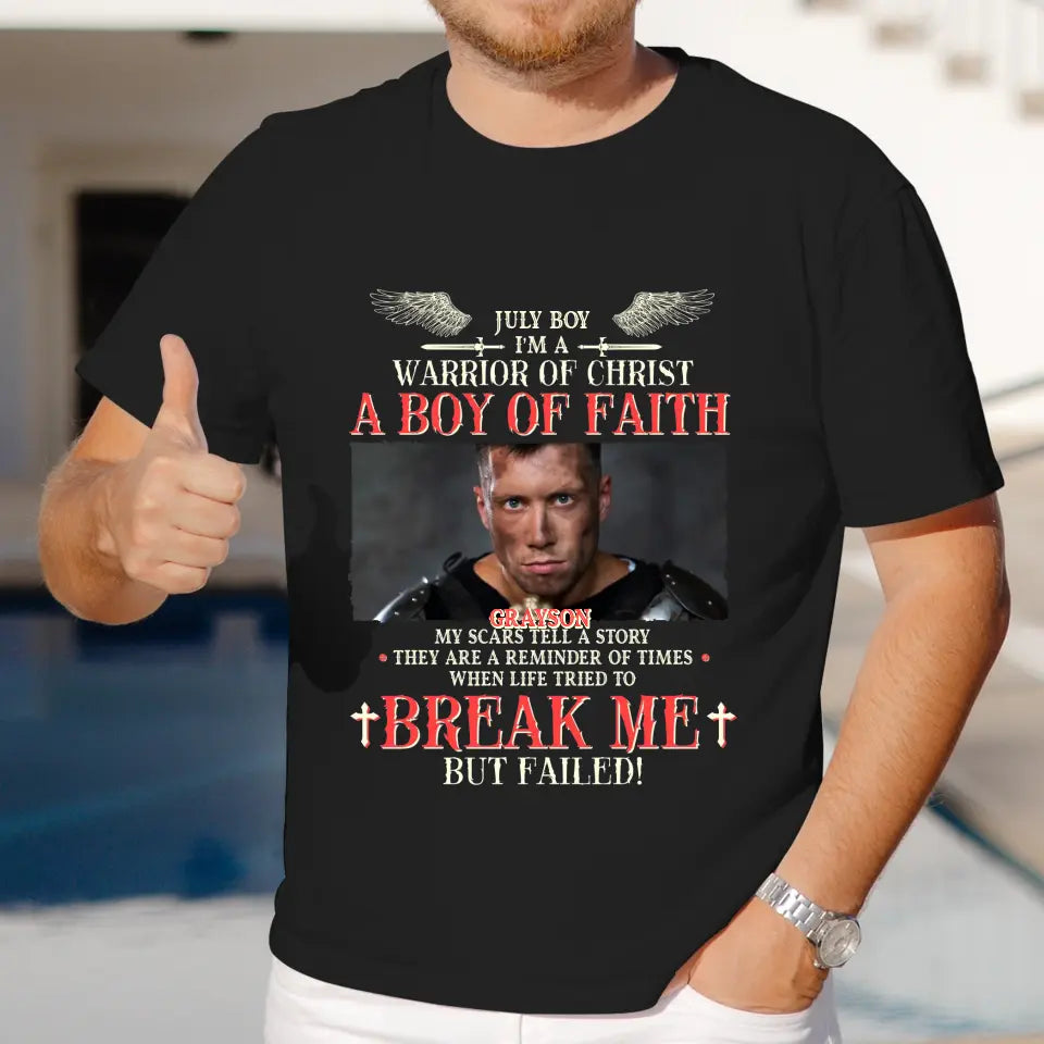 Warrior Of Christ - Custom Photo - Personalized Gifts For Him -  Sweater