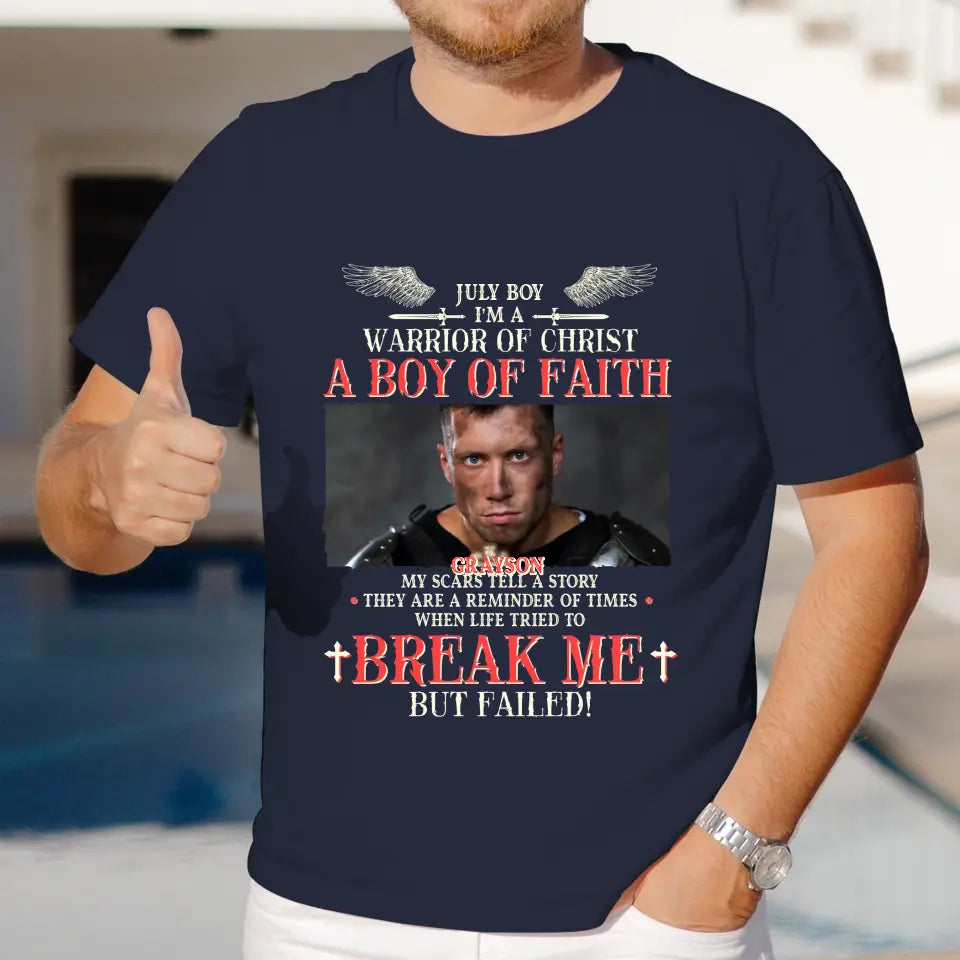 Warrior Of Christ - Custom Photo - Personalized Gifts For Him -  Sweater