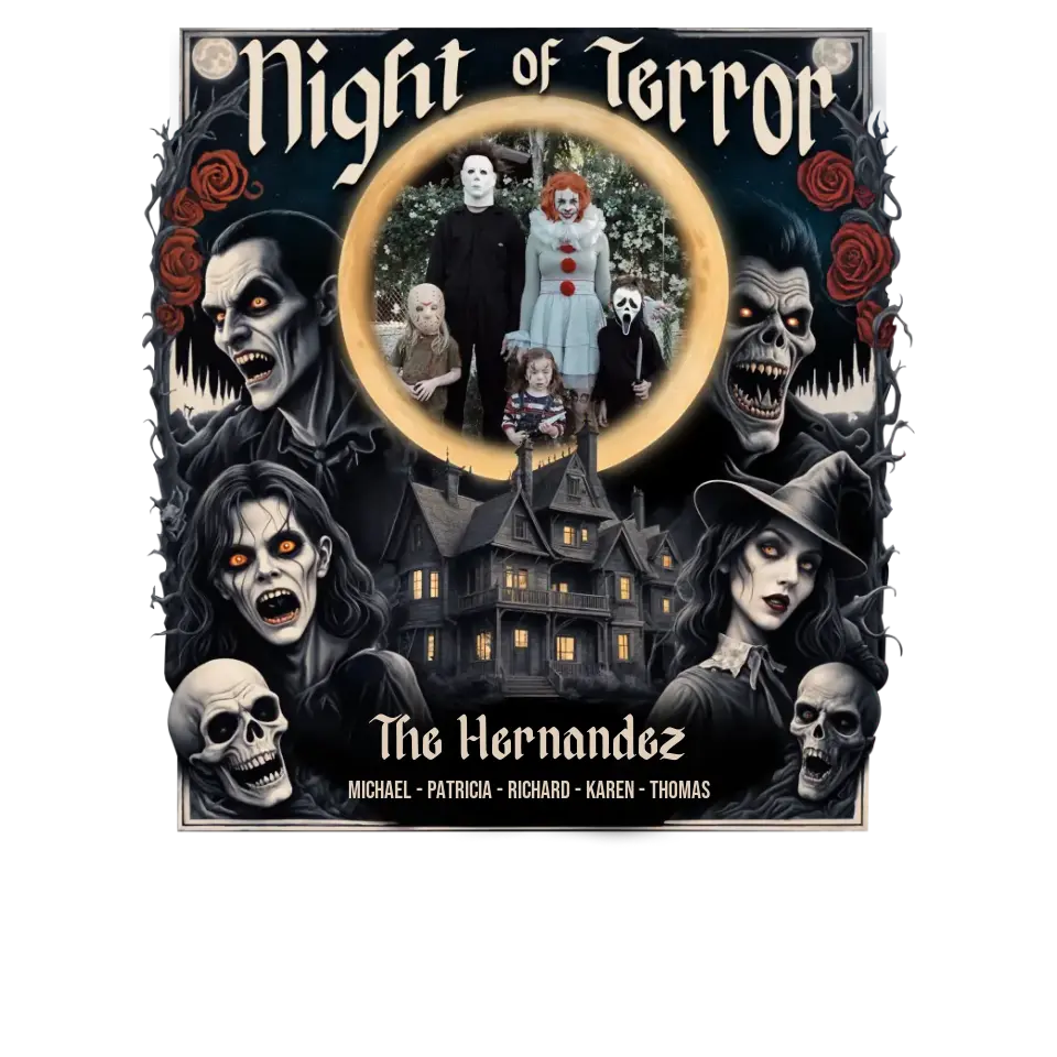 Night Of Terror - Custom Photo - Personalized Gifts For Family - Sweater