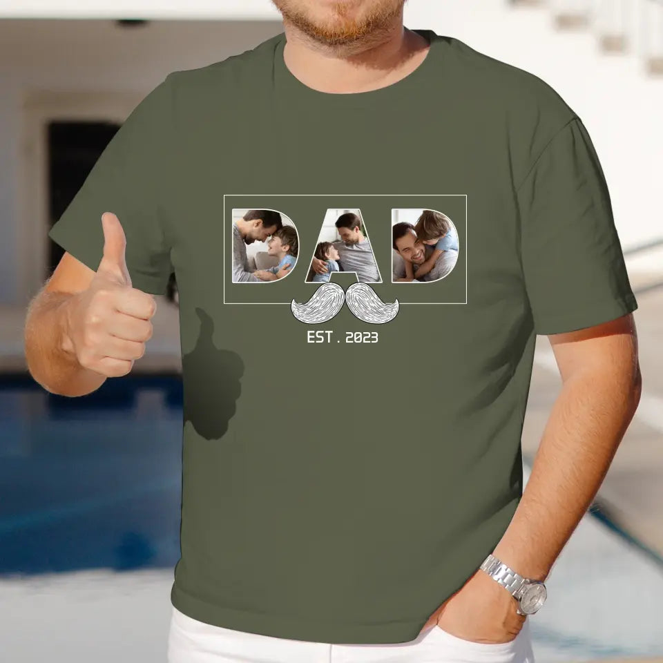 Funny Dad - Custom Photo - Personalized Gifts For Dad - T-Shirt