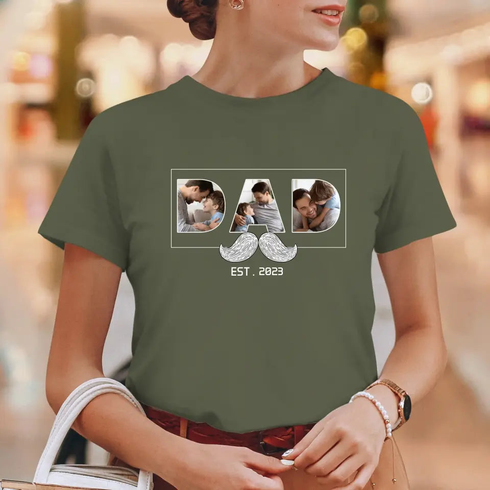 Funny Dad - Custom Photo - Personalized Gifts For Dad - T-Shirt