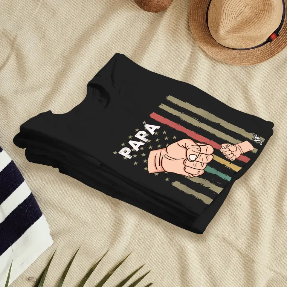 Father's Day Fist Bump - Personalized Gifts For Dad - Unisex T-Shirt