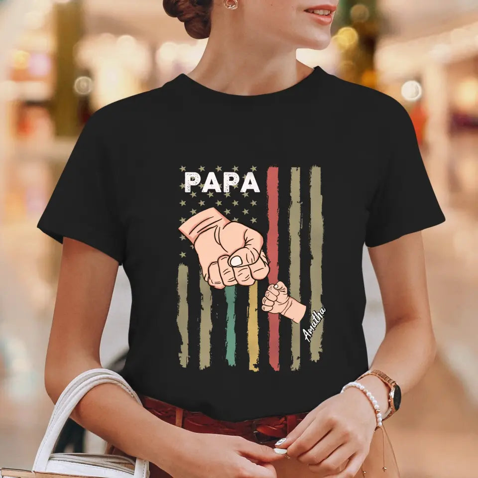 Father's Day Fist Bump - Personalized Gifts For Dad - Unisex T-Shirt