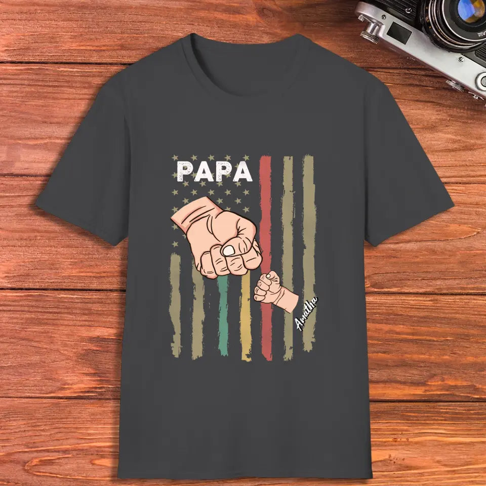 Father's Day Fist Bump - Personalized Gifts For Dad - Unisex T-Shirt