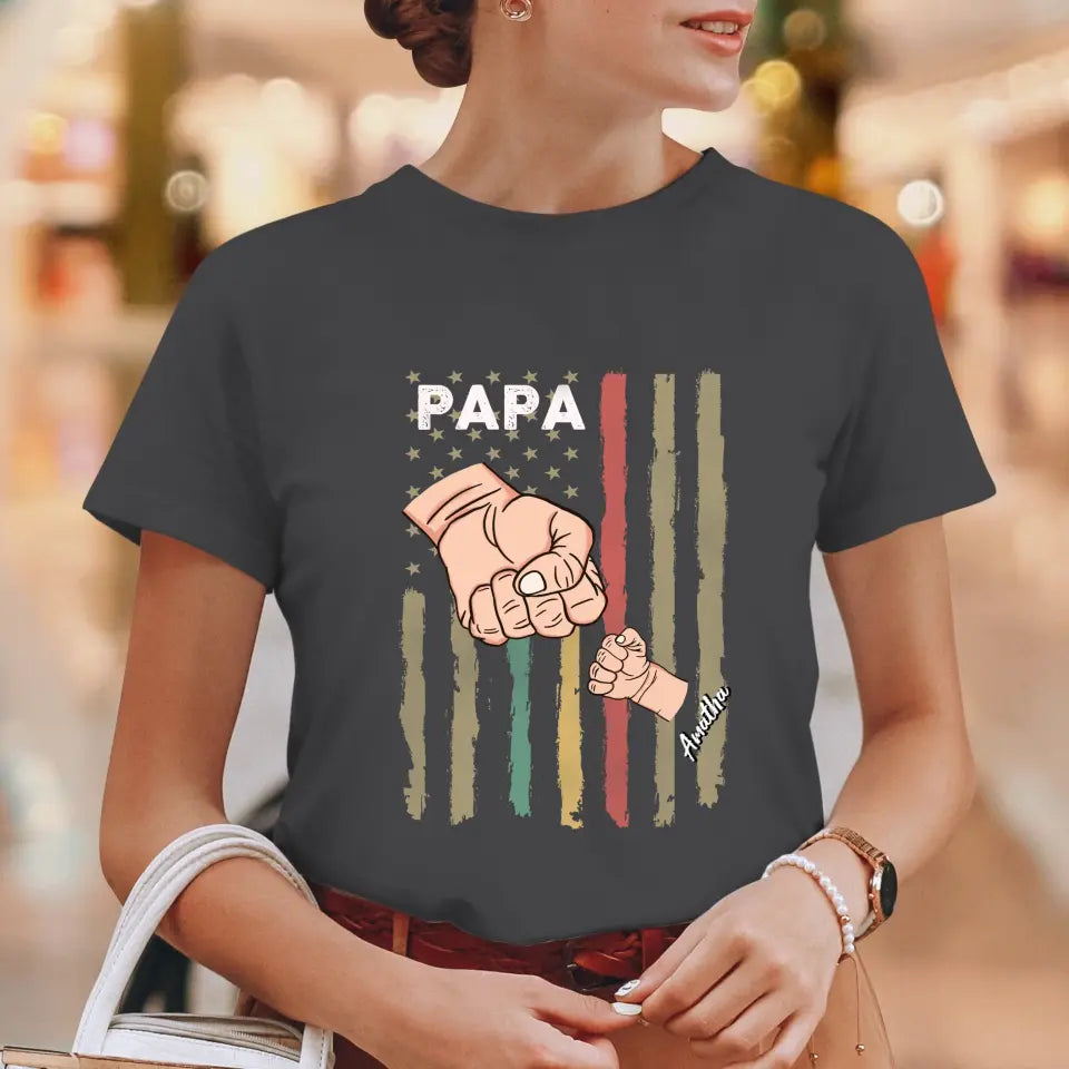 Father's Day Fist Bump - Personalized Gifts For Dad - Unisex T-Shirt