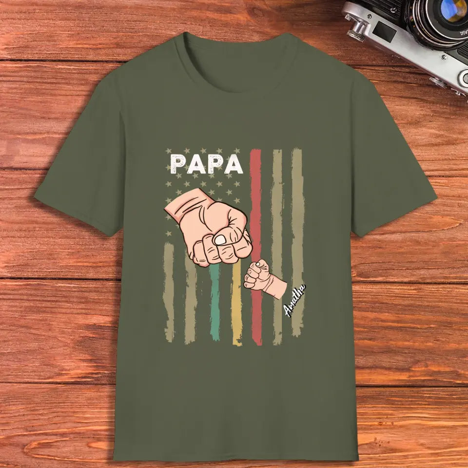 Father's Day Fist Bump - Personalized Gifts For Dad - Unisex T-Shirt