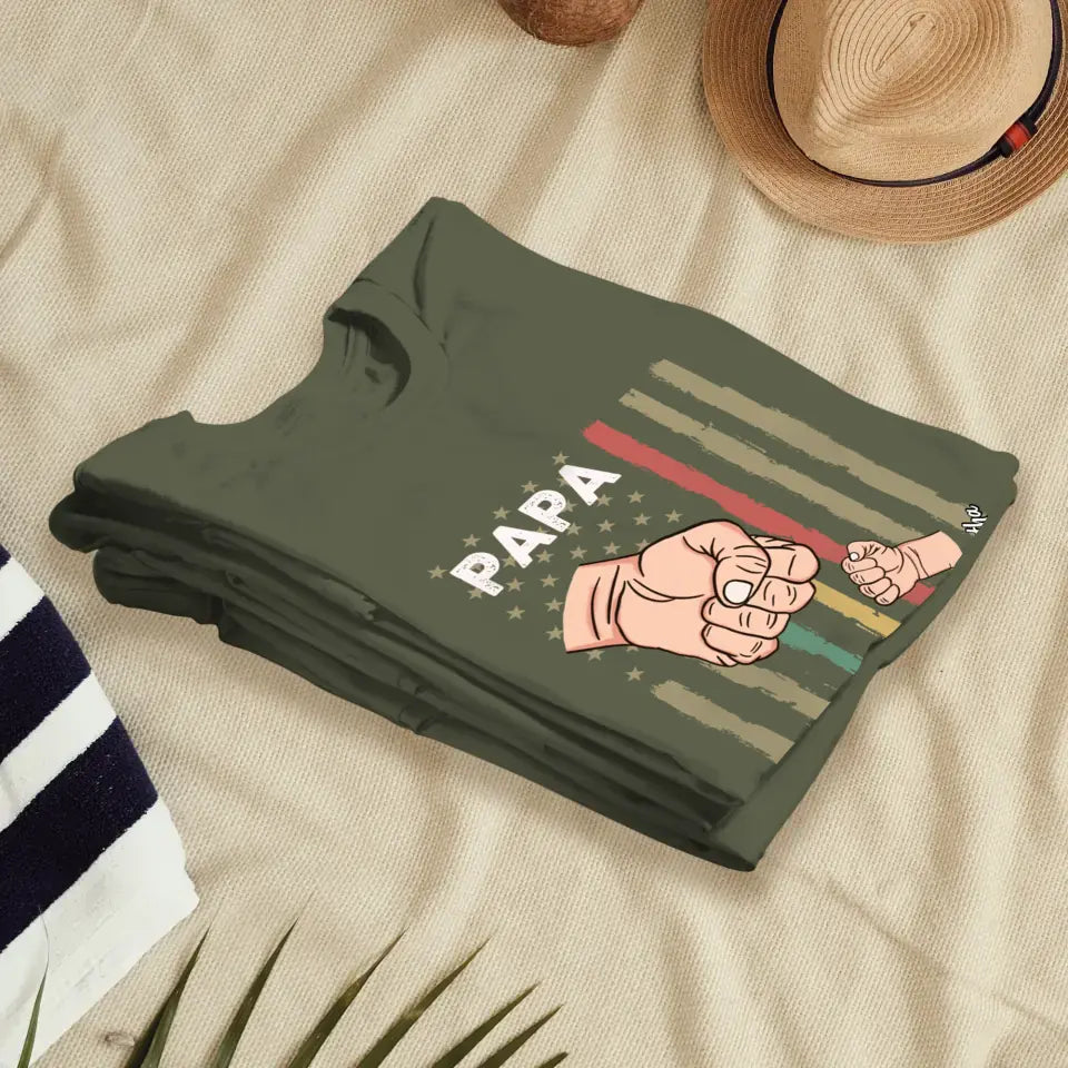 Father's Day Fist Bump - Personalized Gifts For Dad - Unisex T-Shirt