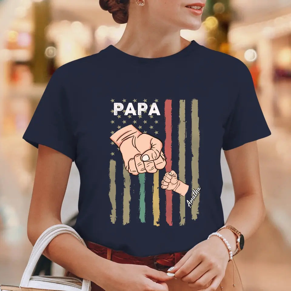 Father's Day Fist Bump - Personalized Gifts For Dad - Unisex T-Shirt