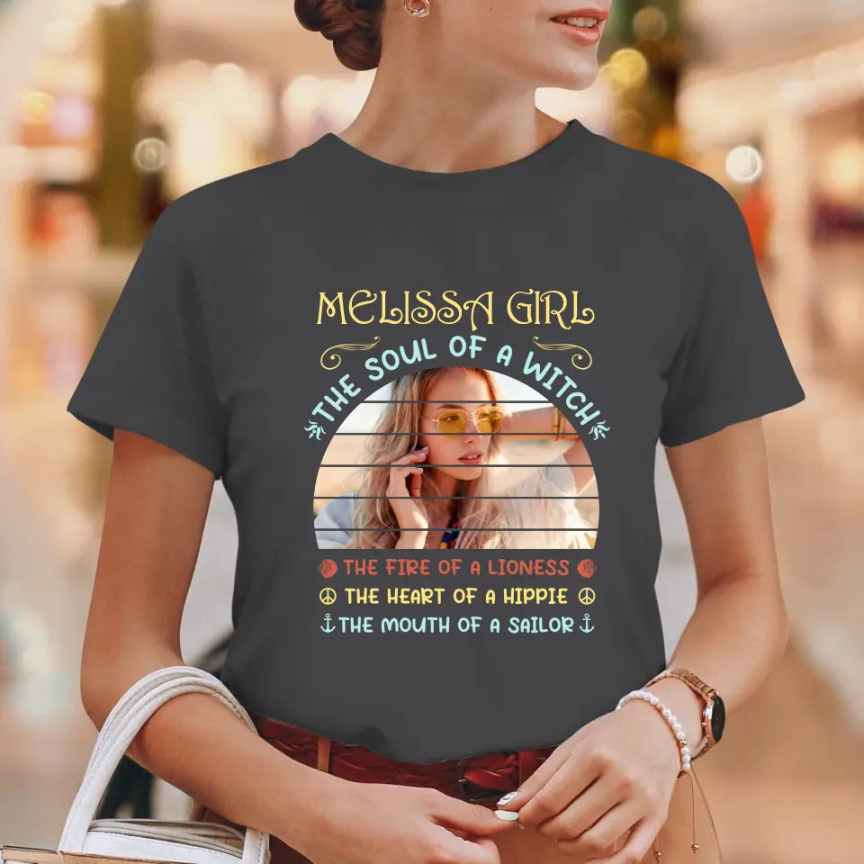 Gemini Girl - Custom Photo - Personalized Gifts For Her - T-Shirt