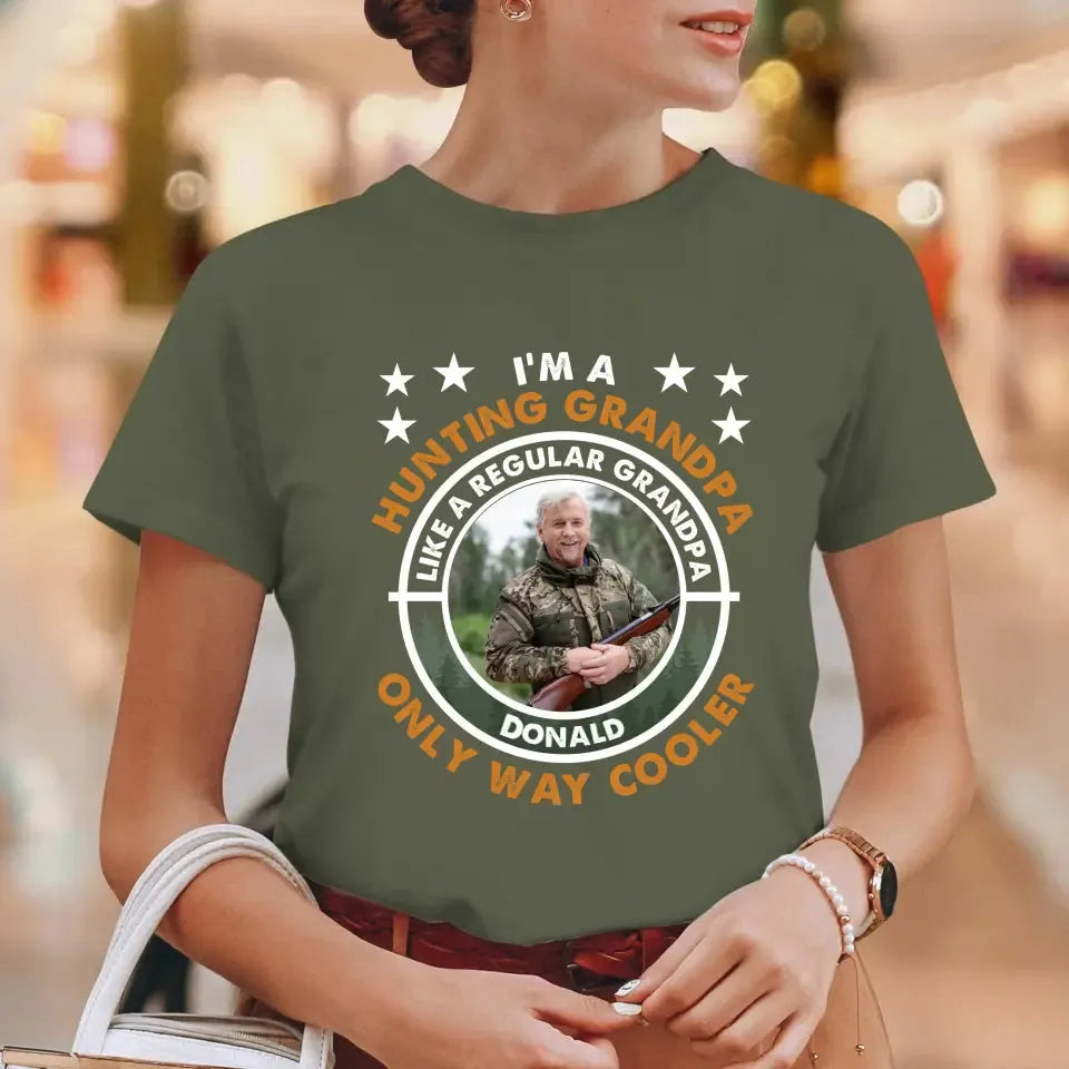 Hunting Grandpa - Personalized Gifts For Grandpa - Unisex T-Shirt