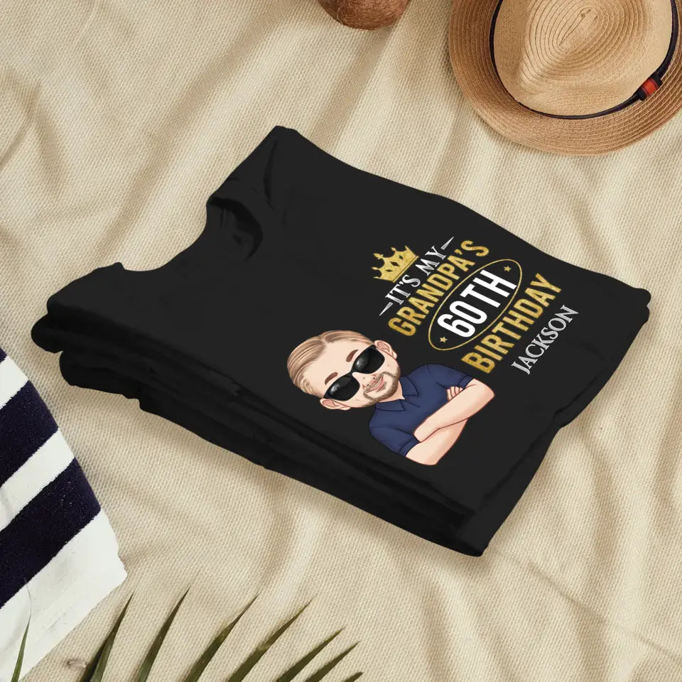 It's My Grandpa's Birthday - Personalized Gifts For Grandpa - Unisex T-shirt