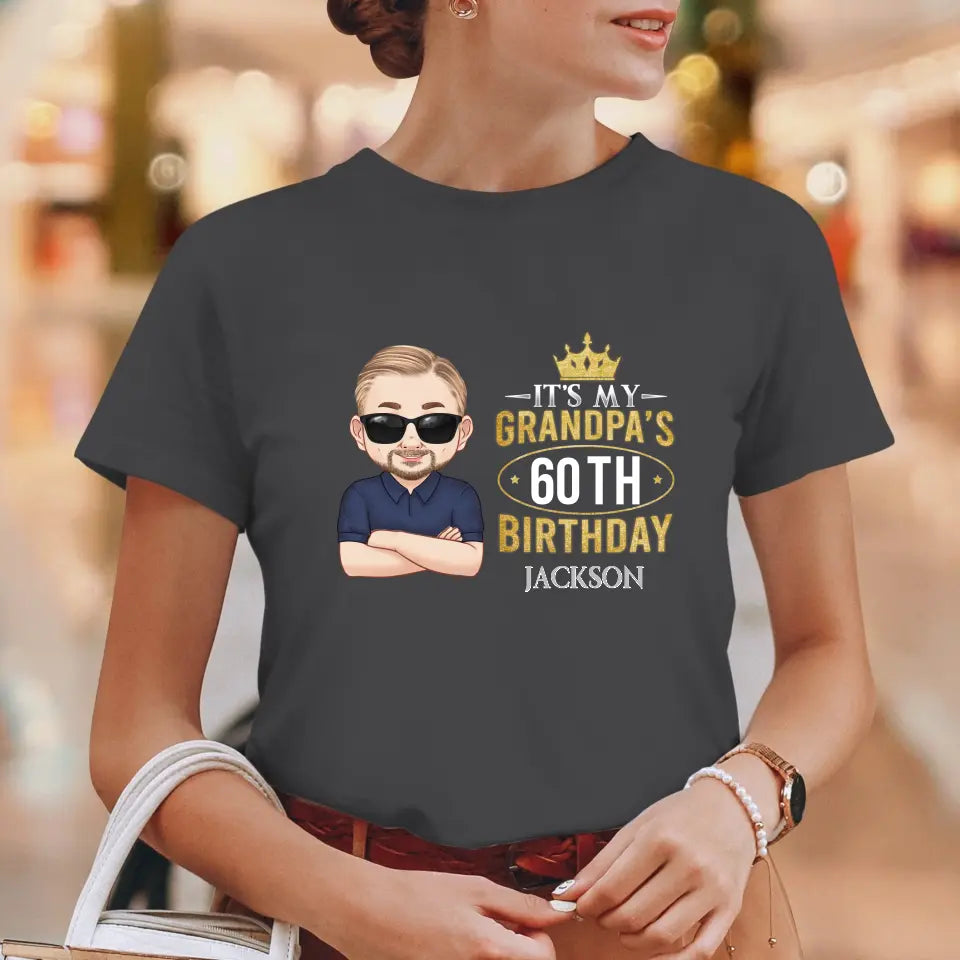 It's My Grandpa's Birthday - Personalized Gifts For Grandpa - Unisex T-shirt