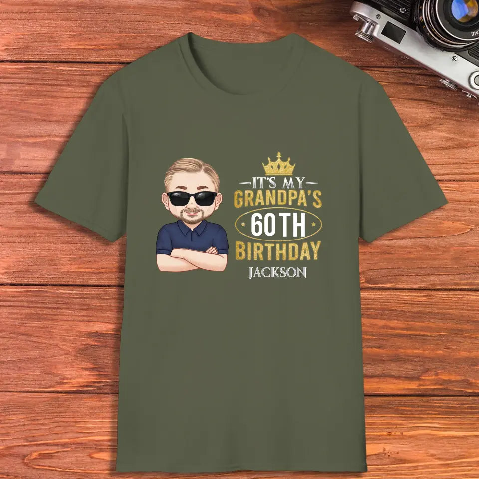 It's My Grandpa's Birthday - Personalized Gifts For Grandpa - Unisex T-shirt