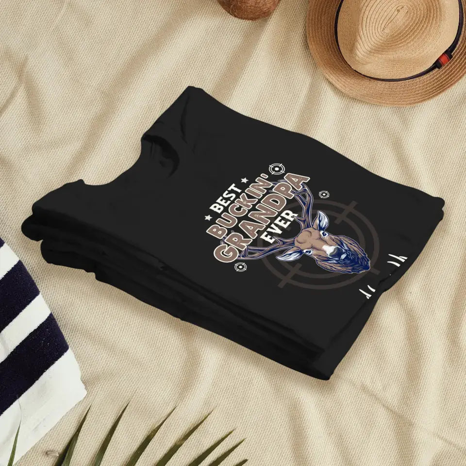 Best Bucking' Grandpa Ever - Personalized Gifts For Grandpa - Unisex T-shirt