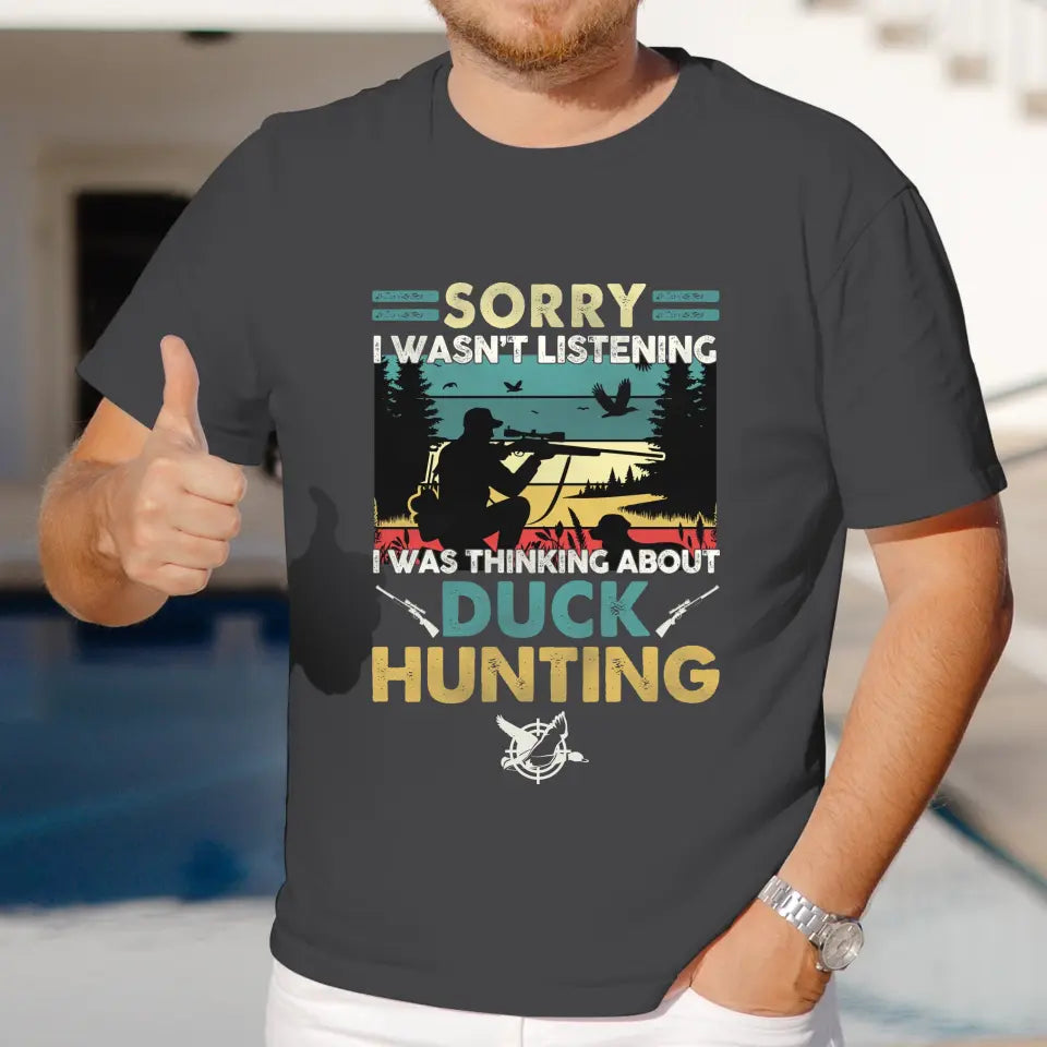 Sorry I Wasn't Listening - Custom Animal - Personalized Gifts For Grandpa - Unisex T-shirt