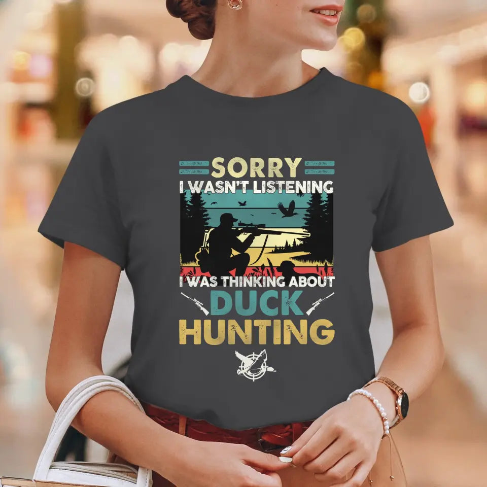 Sorry I Wasn't Listening - Custom Animal - Personalized Gifts For Grandpa - Unisex T-shirt