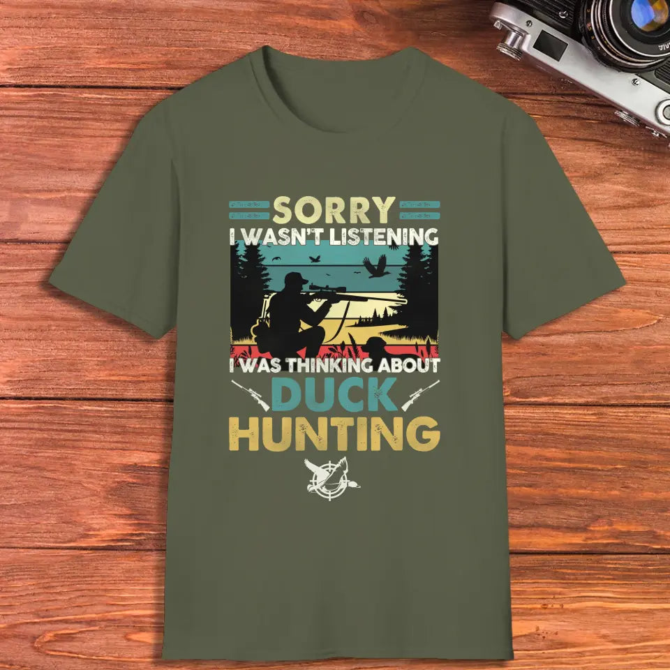 Sorry I Wasn't Listening - Custom Animal - Personalized Gifts For Grandpa - Unisex T-shirt