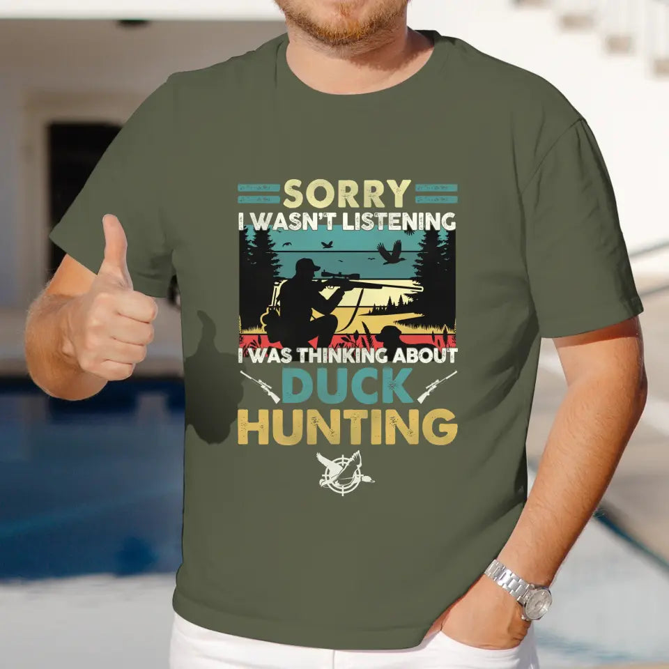 Sorry I Wasn't Listening - Custom Animal - Personalized Gifts For Grandpa - Unisex T-shirt