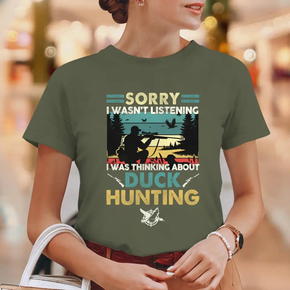 Sorry I Wasn't Listening - Custom Animal - Personalized Gifts For Grandpa - Unisex T-shirt