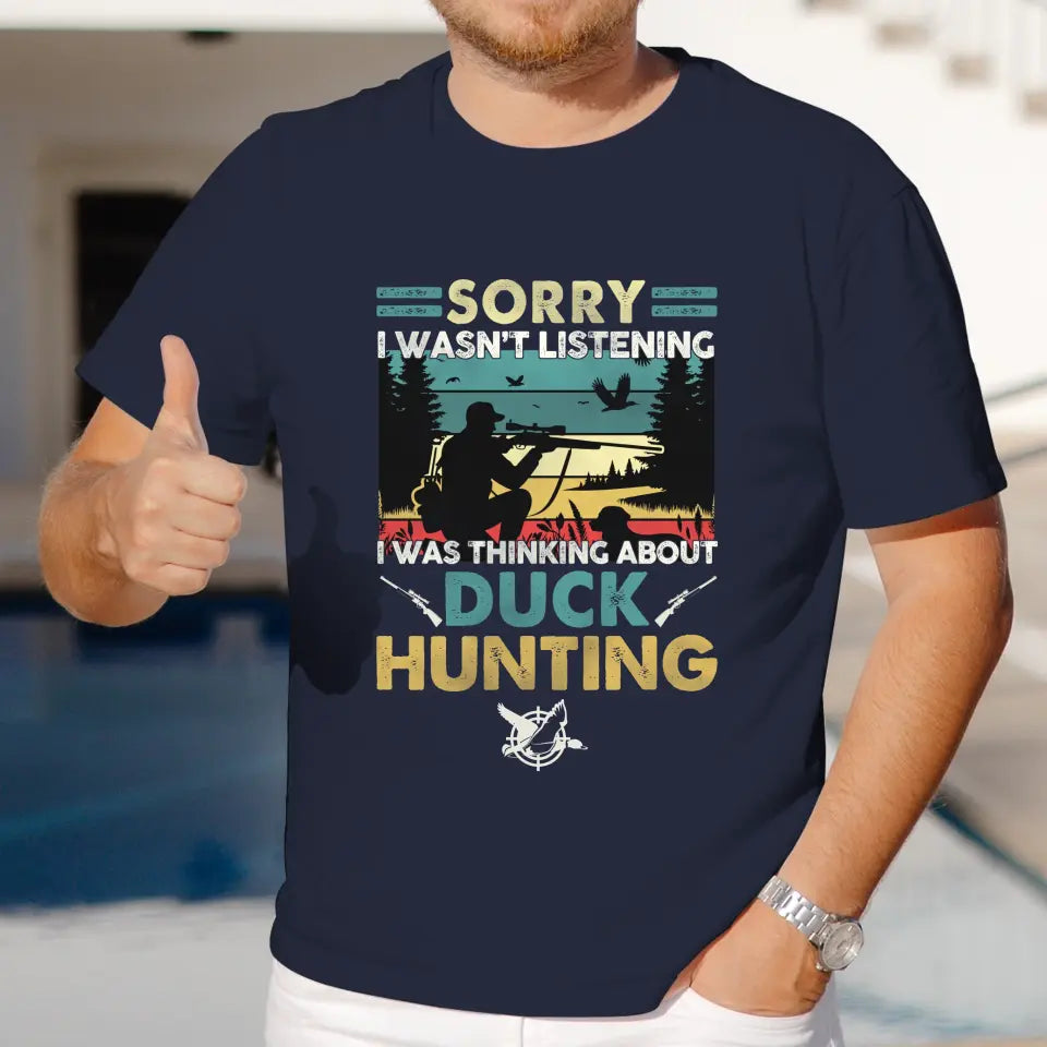 Sorry I Wasn't Listening - Custom Animal - Personalized Gifts For Grandpa - Unisex T-shirt