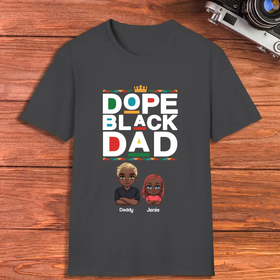 Dope Black Dad - Personalized Gifts For Dad - Unisex T-shirt