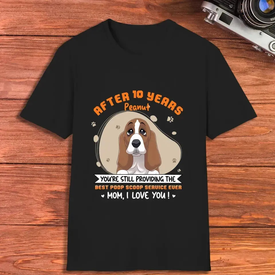 Best Poop Scoop Service - Custom Quote - Personalized Gifts for Dog Lovers - Unisex T-Shirt