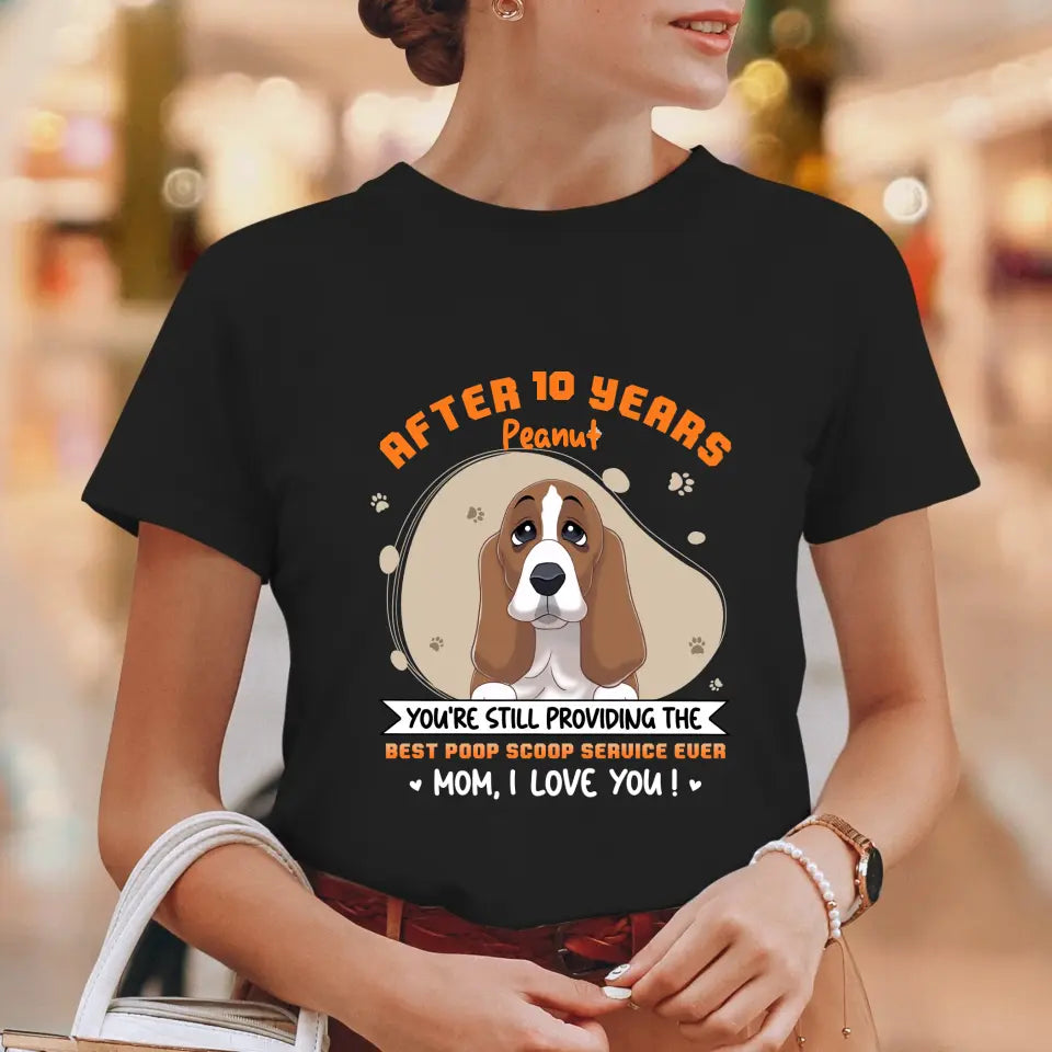 Best Poop Scoop Service - Custom Quote - Personalized Gifts for Dog Lovers - Unisex T-Shirt