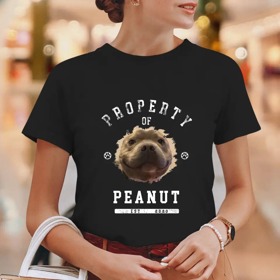 Dog Property - Custom Photo - Personalized Gifts For Dog Lovers - Unisex T-shirt