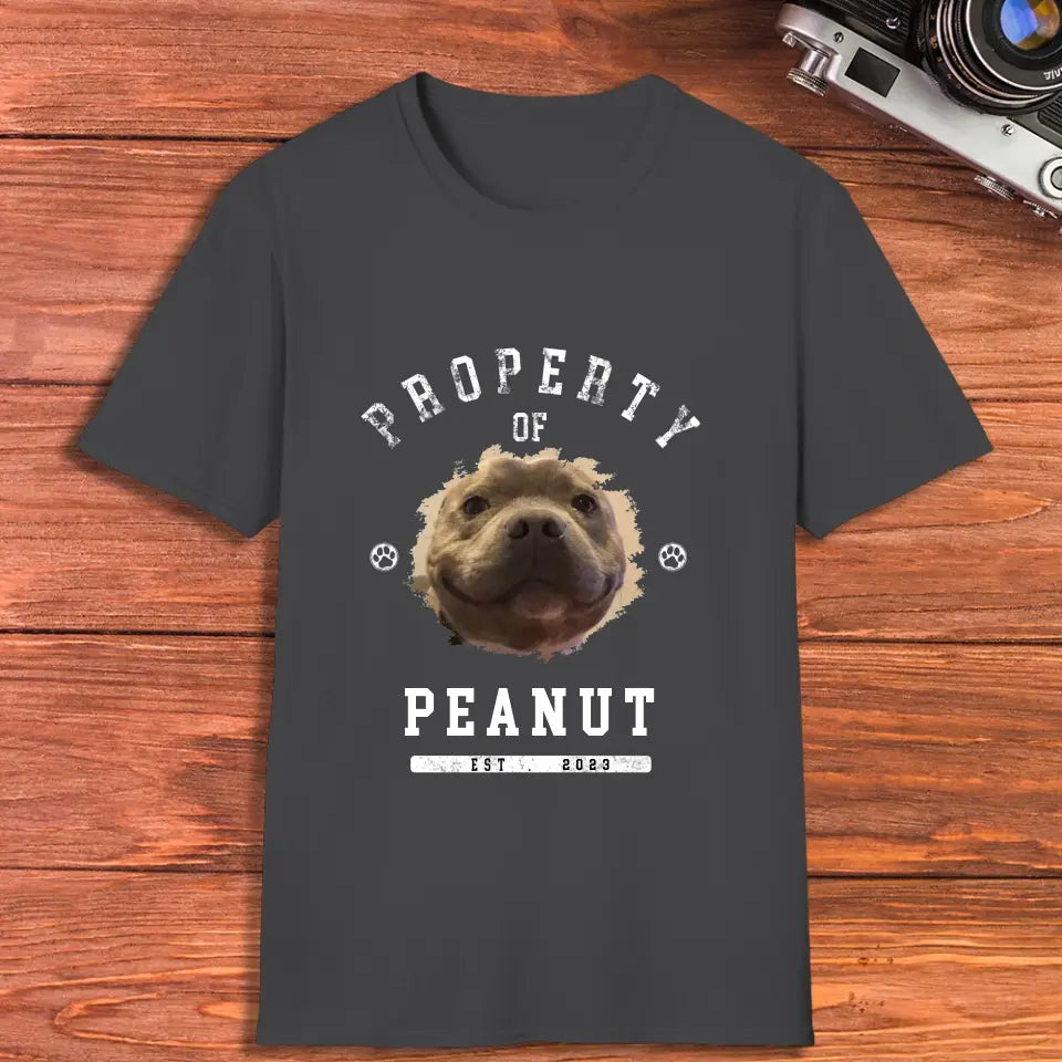 Dog Property - Custom Photo - Personalized Gifts For Dog Lovers - Unisex T-shirt