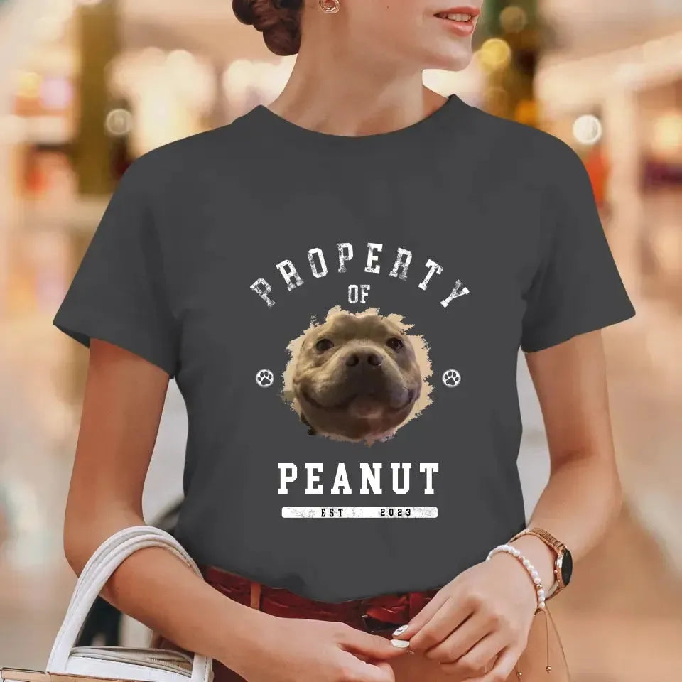 Dog Property - Custom Photo - Personalized Gifts For Dog Lovers - Unisex T-shirt