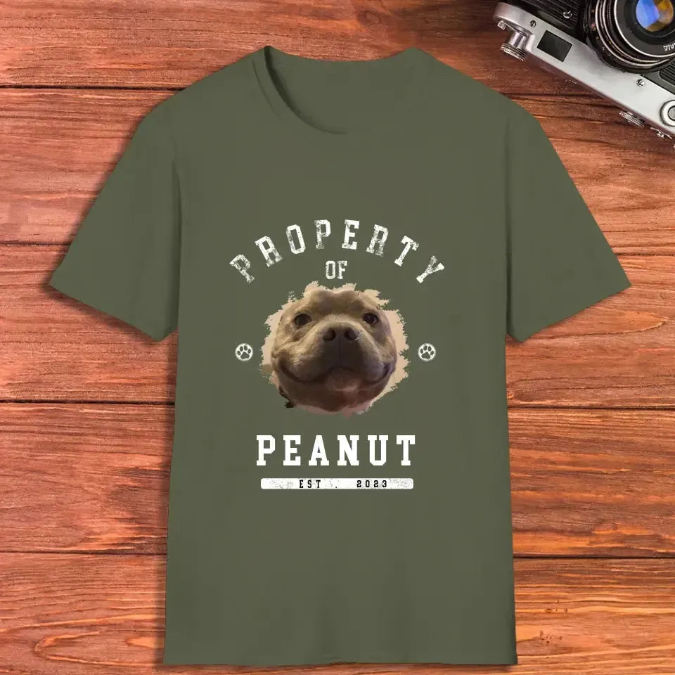 Dog Property - Custom Photo - Personalized Gifts For Dog Lovers - Unisex T-shirt