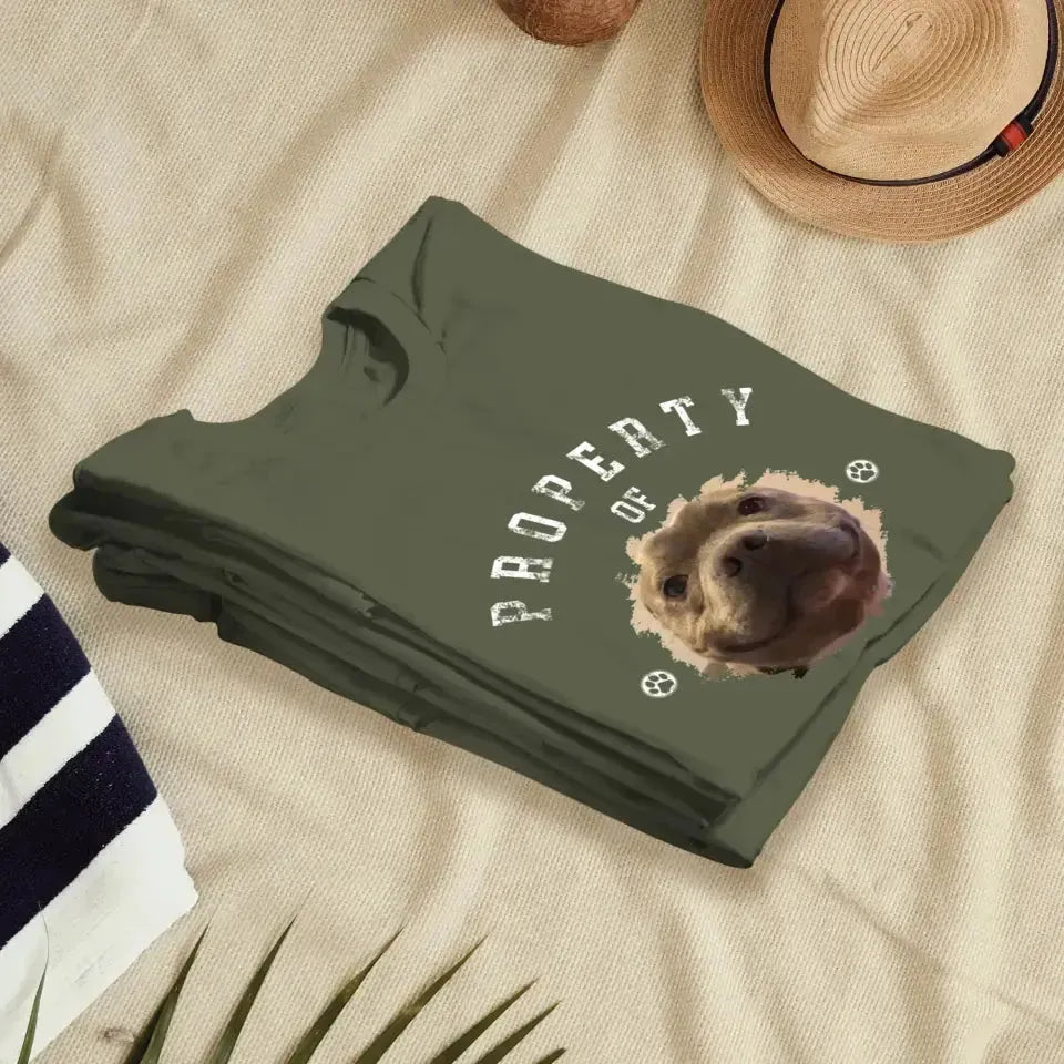 Dog Property - Custom Photo - Personalized Gifts For Dog Lovers - Unisex T-shirt