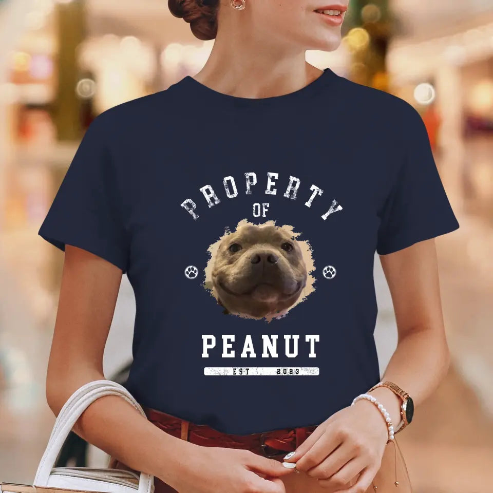 Dog Property - Custom Photo - Personalized Gifts For Dog Lovers - Unisex T-shirt