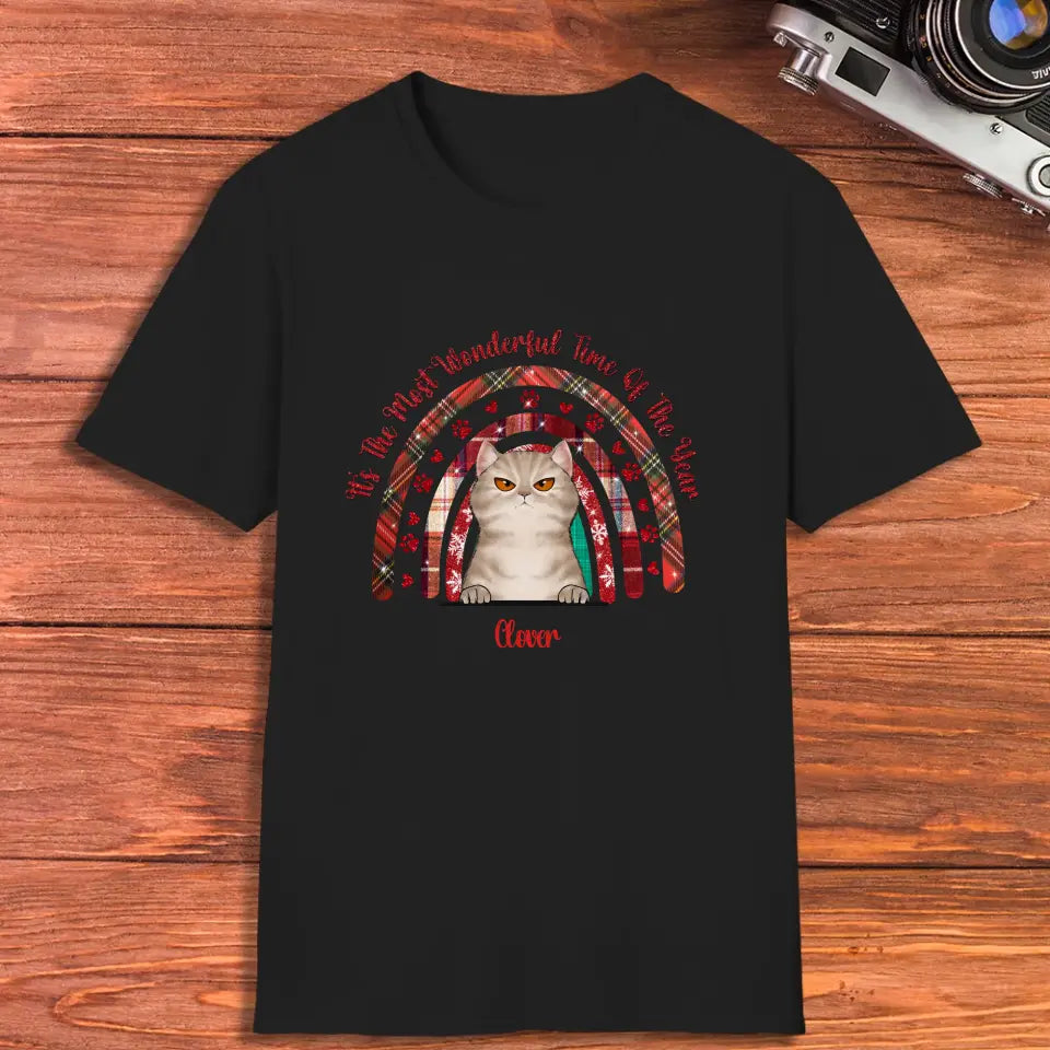 It's The Most Wonderful Time - Custom Name - Personalized Gifts For Cat Lovers - T-shirt