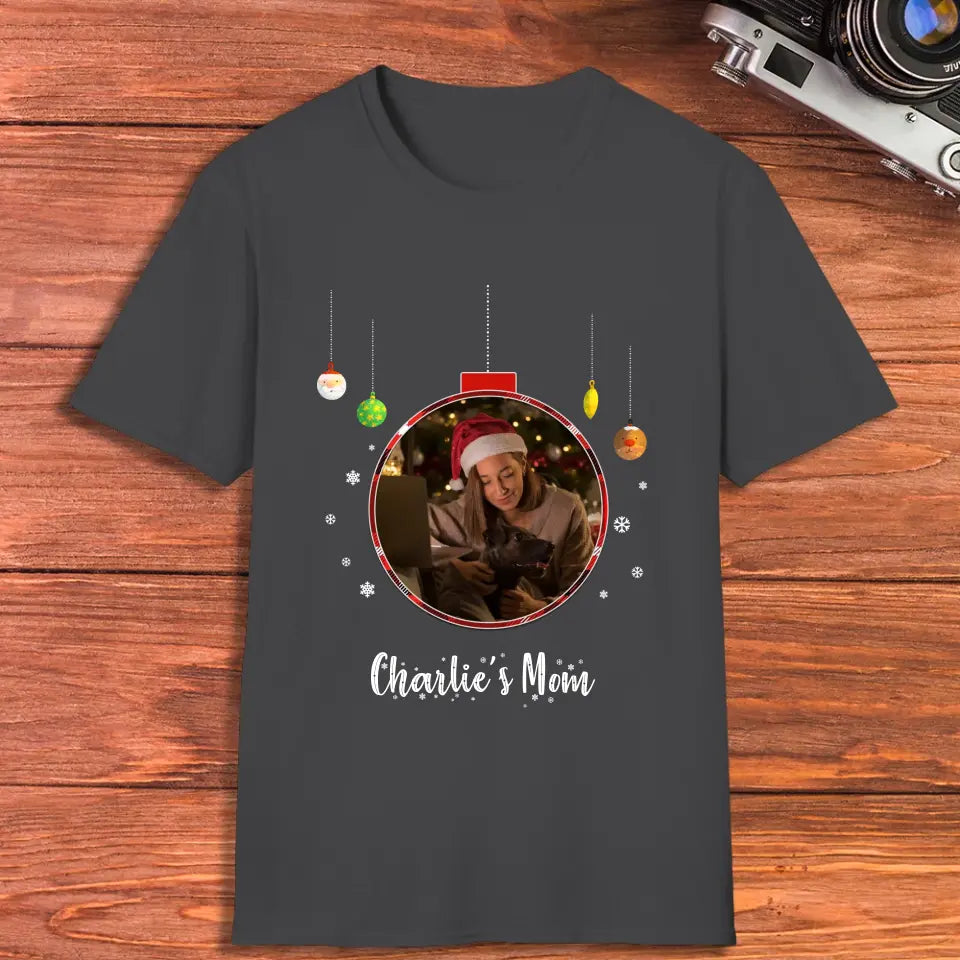 Christmas Ornament - Custom Photo - Personalized Gifts For Dog Lovers - T-shirt