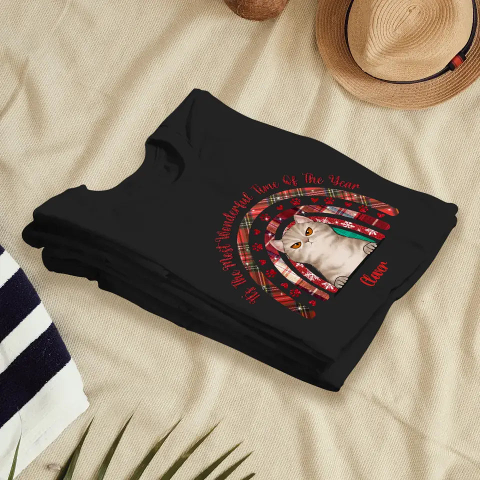 It's The Most Wonderful Time - Custom Name - Personalized Gifts For Cat Lovers - T-shirt