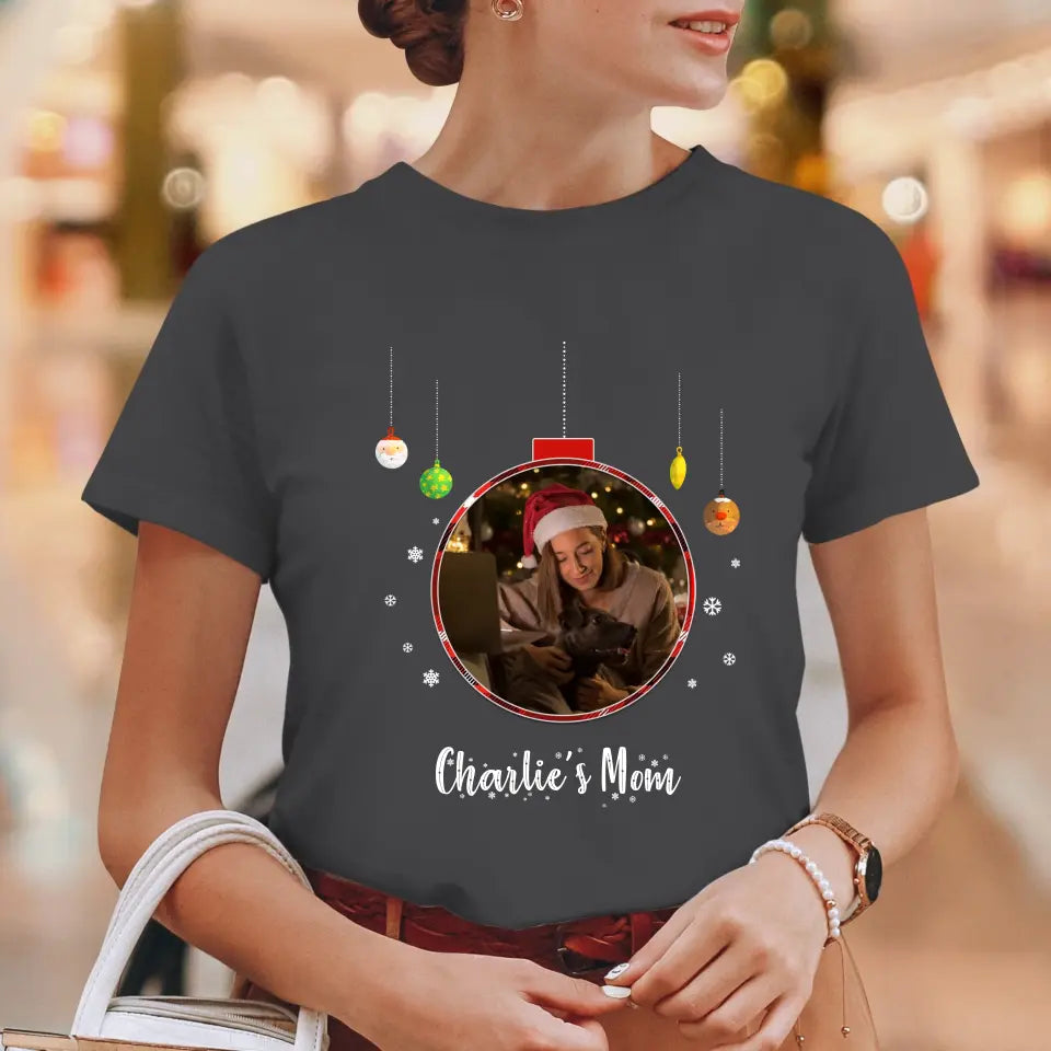 Christmas Ornament - Custom Photo - Personalized Gifts For Dog Lovers - T-shirt