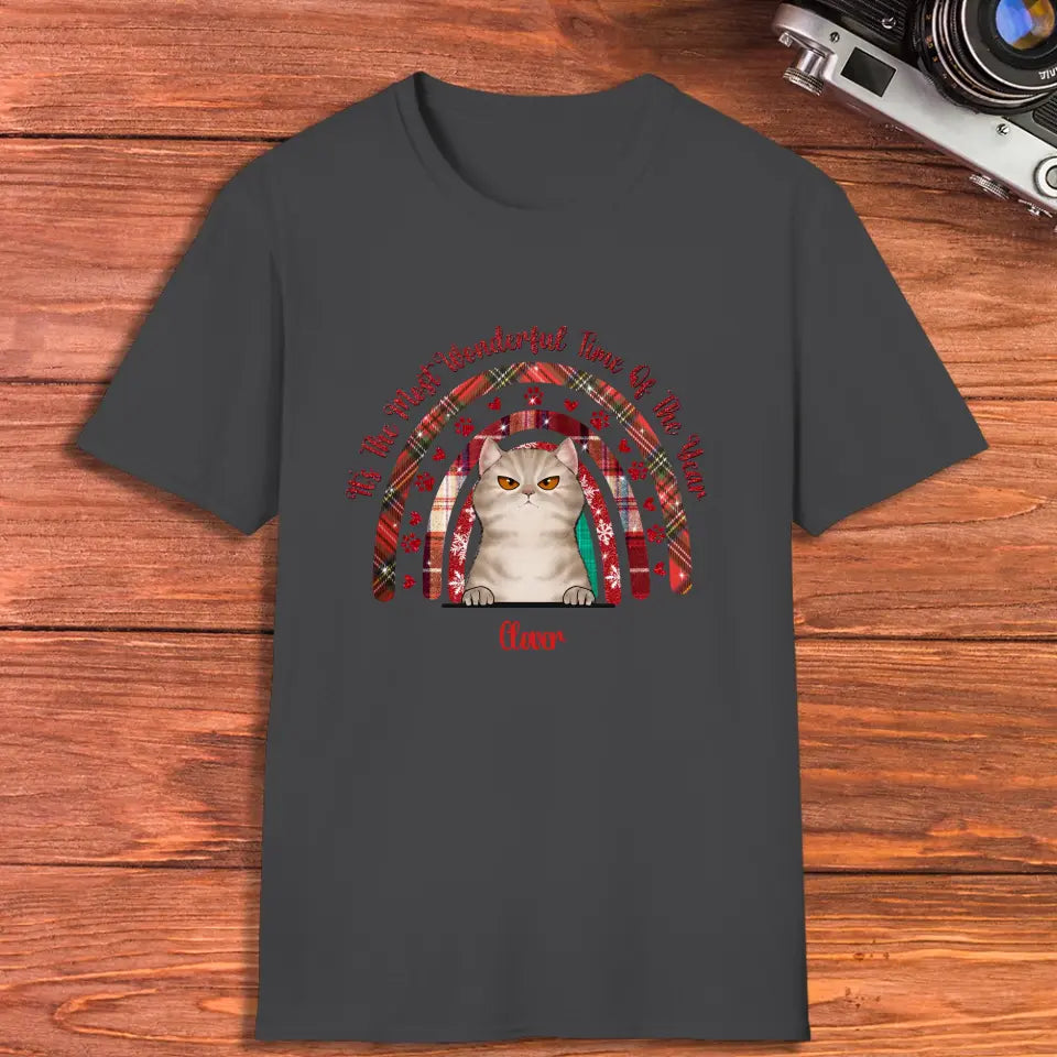 It's The Most Wonderful Time - Custom Name - Personalized Gifts For Cat Lovers - T-shirt