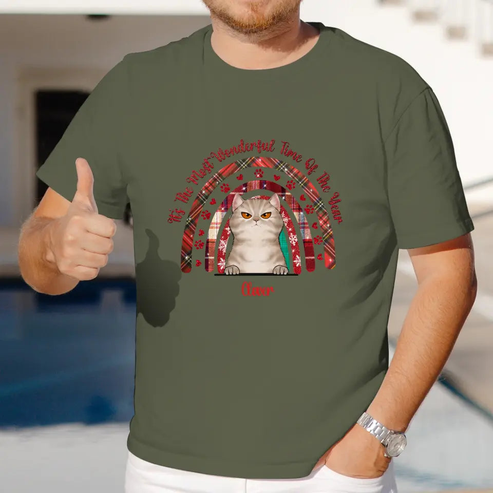 It's The Most Wonderful Time - Custom Name - Personalized Gifts For Cat Lovers - T-shirt