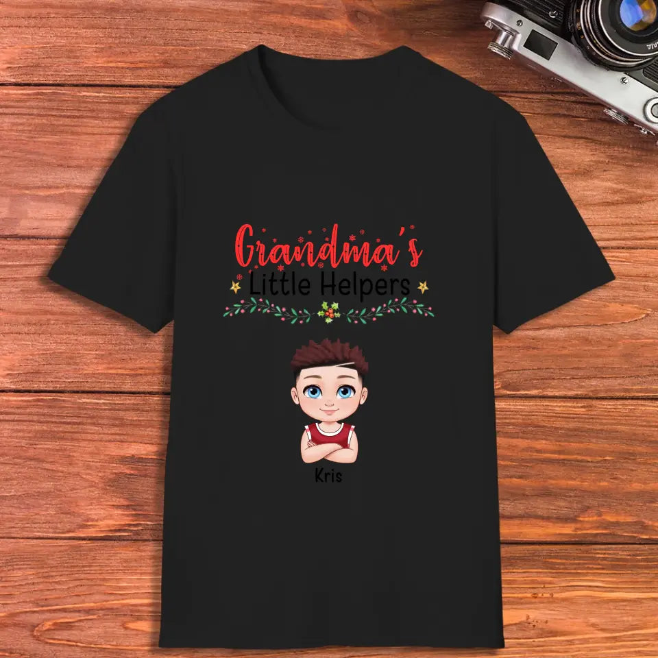 Grandma's Helpers - Personalized Gifts For Grandparents - Unisex T-shirt