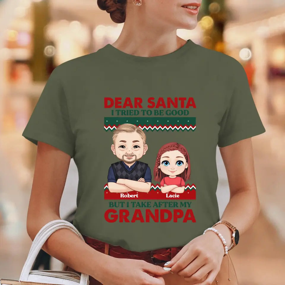 Dear Santa - Custom Quote - Personalized Gifts For Grandparents - T-shirt