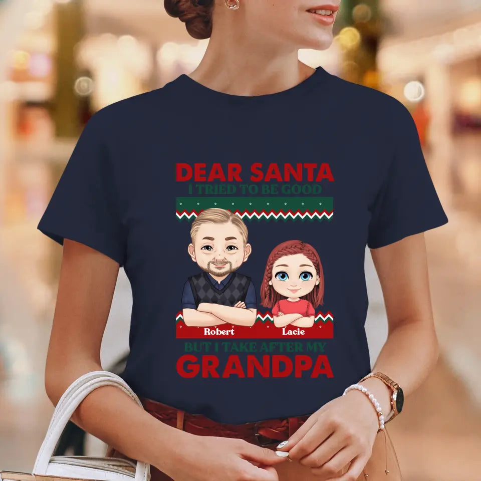 Dear Santa - Custom Quote - Personalized Gifts For Grandparents - T-shirt