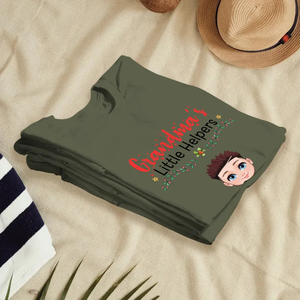 Grandma's Helpers - Personalized Gifts For Grandparents - Unisex T-shirt