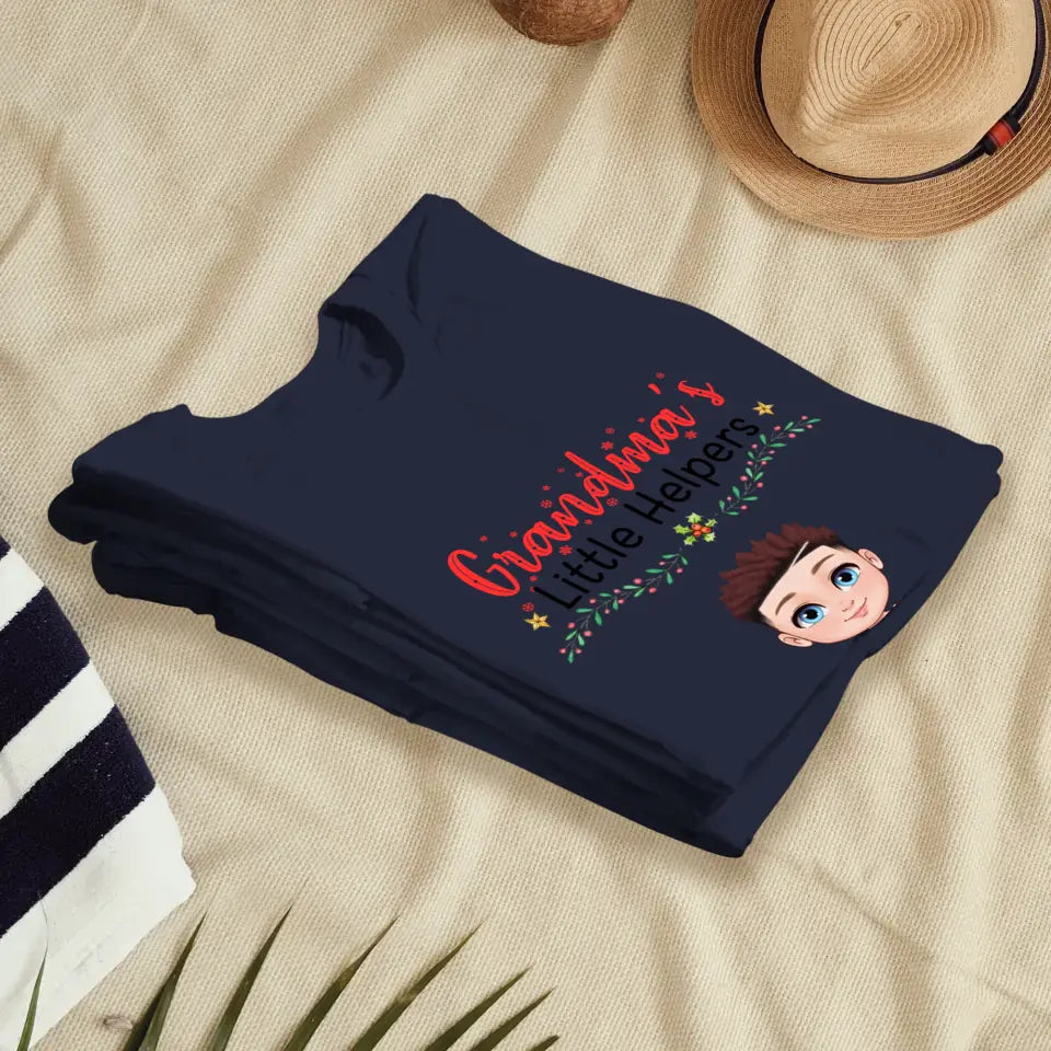 Grandma's Helpers - Personalized Gifts For Grandparents - Unisex T-shirt