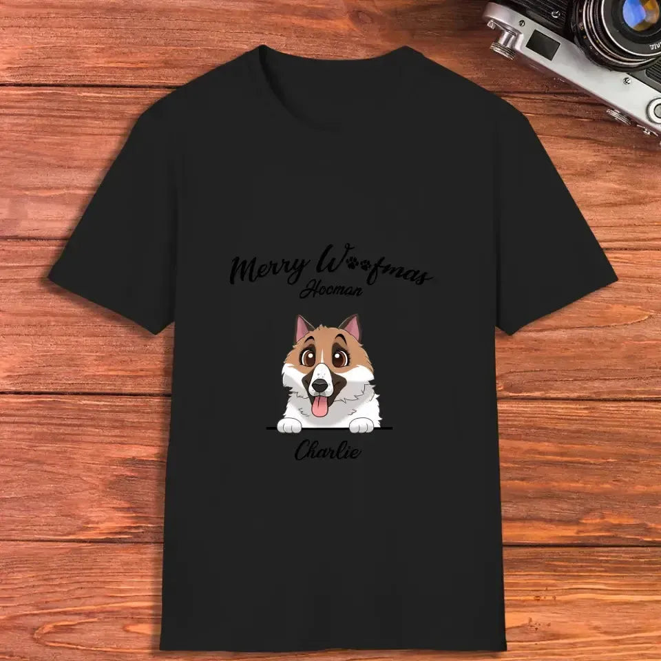 Merry Woofmas - Personalized T-Shirt (Dark)