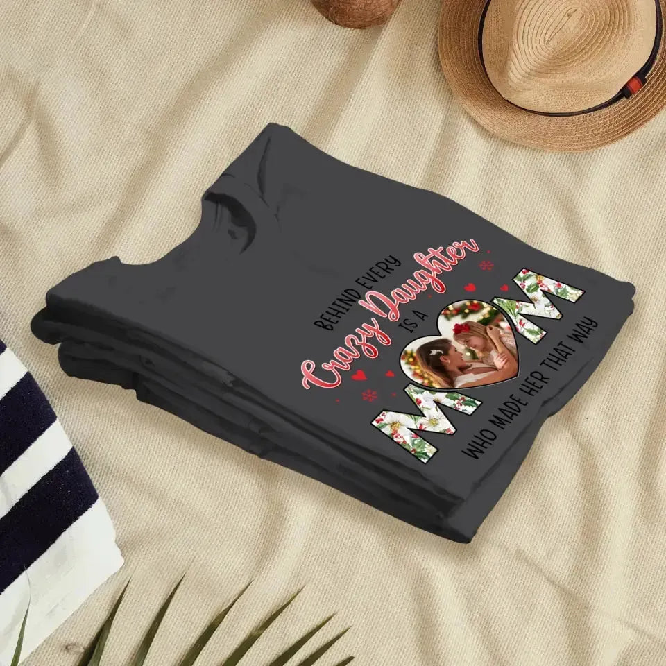 The Love Between Daughter & Mom - Custom Photo - Personalized Gifts For Mom - Sweater