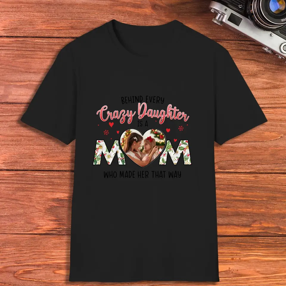 The Love Between Daughter & Mom - Custom Photo - Personalized Gifts For Mom - Hoodie